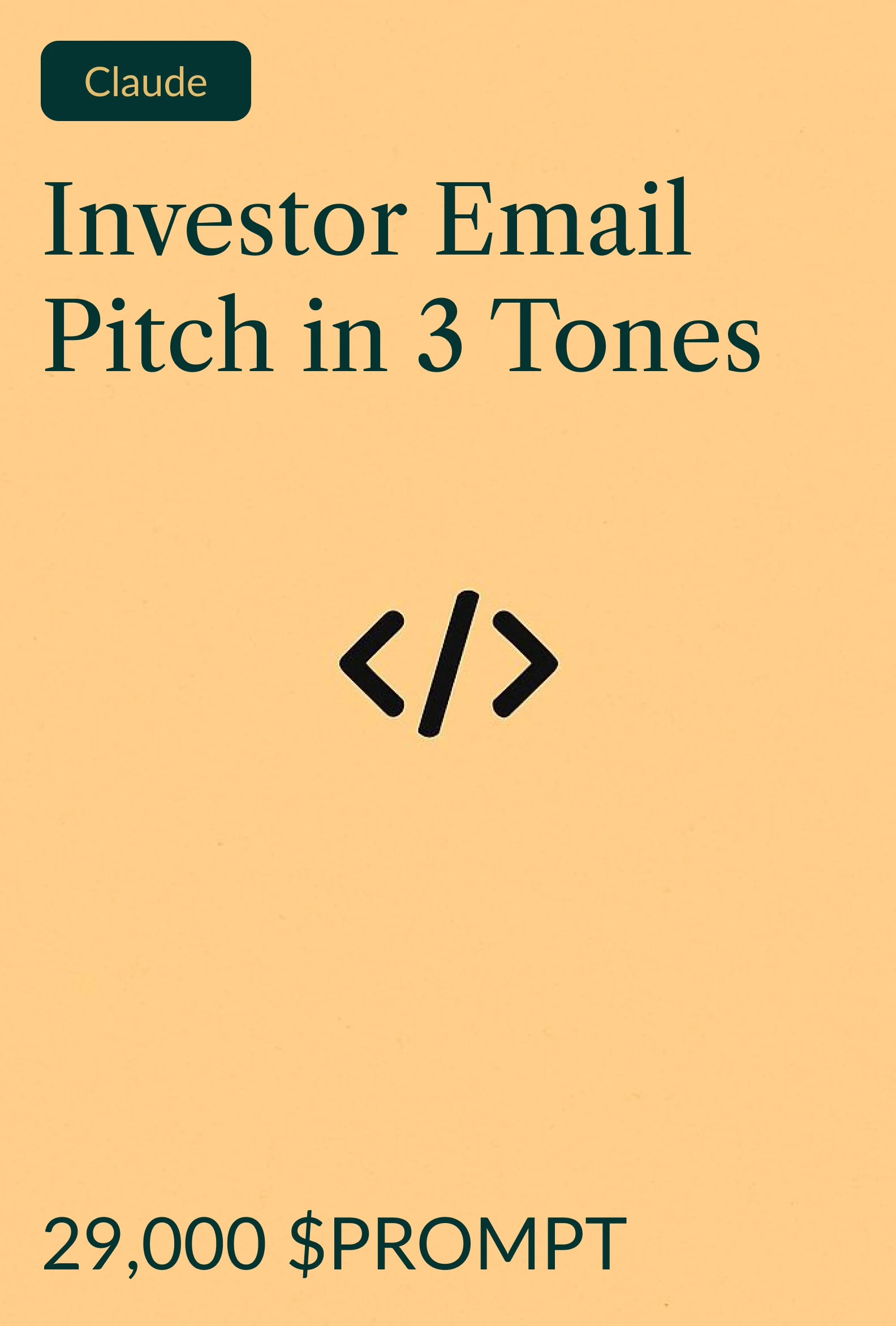 Investor Email Pitch